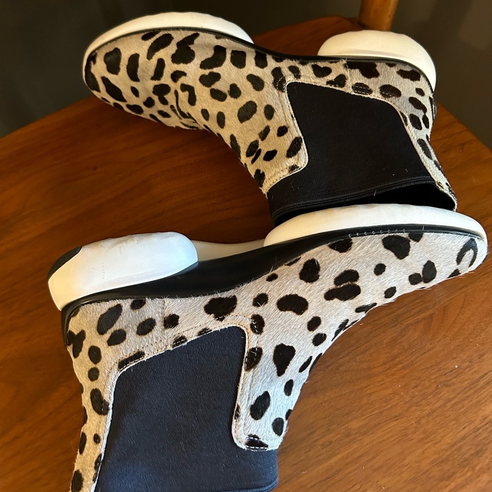 Horsehair sneakers, high too slip on
